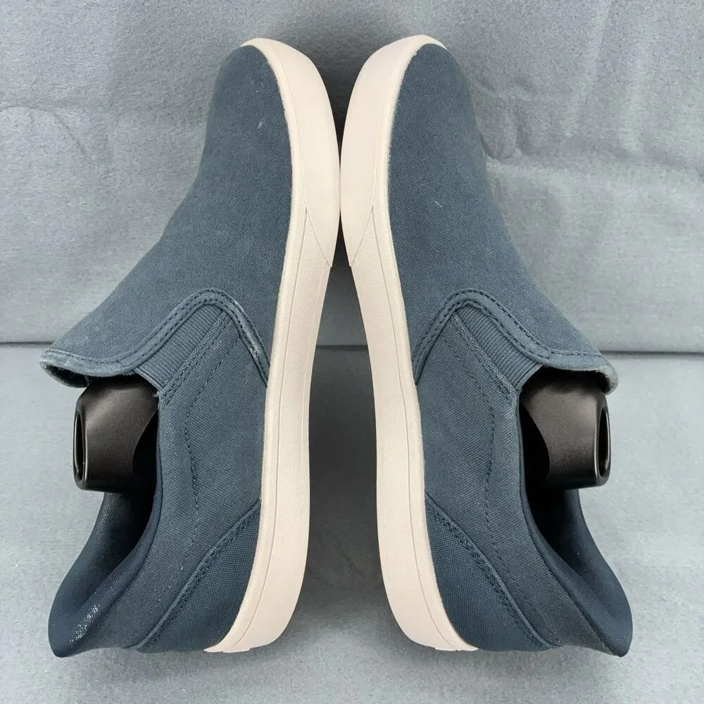 Kizik Men’s 9.5 Hands Free Slip On Shoes Blue Canvas Casual Sneakers